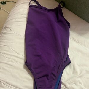 Classic Purple One-Piece Swimsuit - Women's